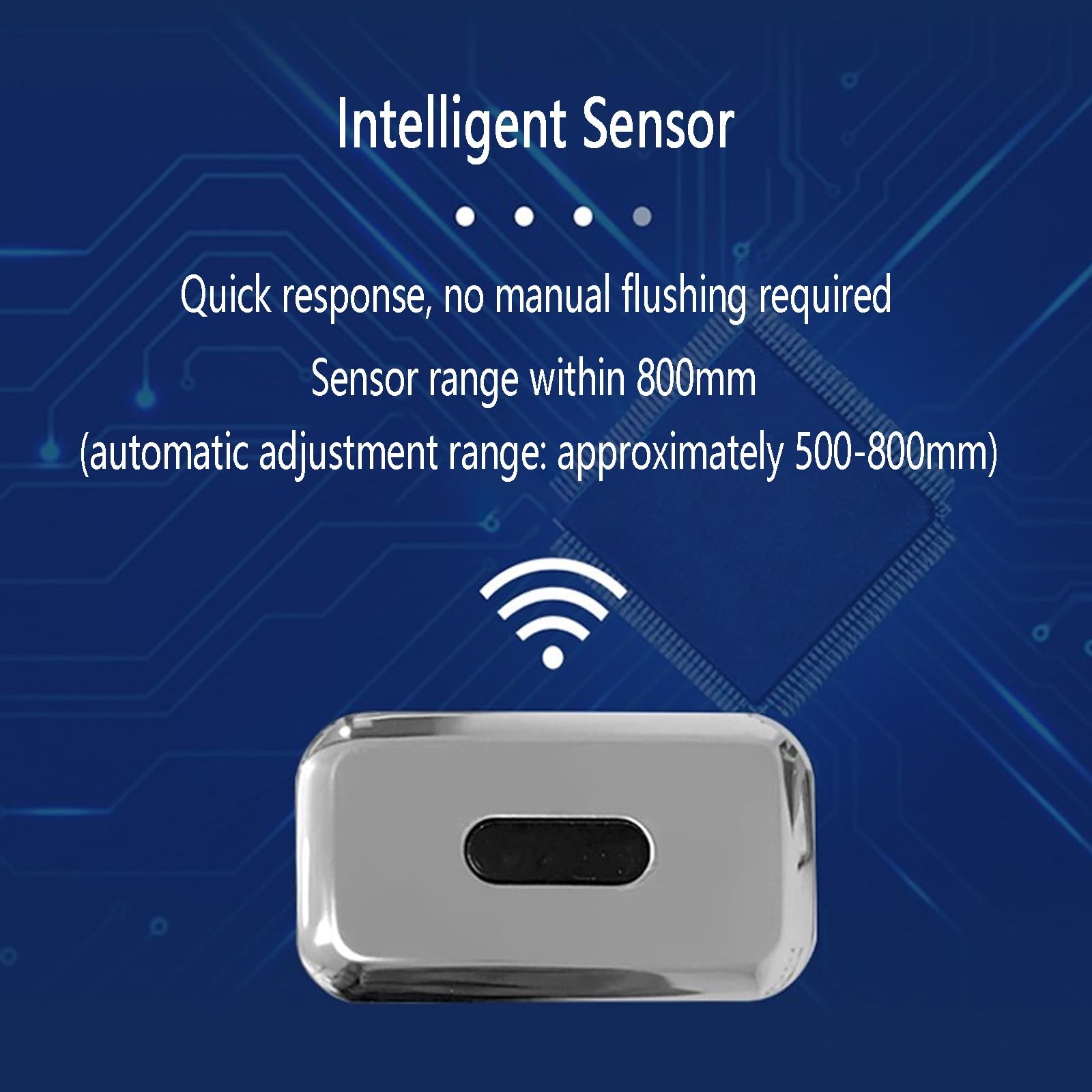 Urinario de cerámica automático con sensor para hombres,Urinario con inteligente sensor de pared,Urinario antisalpicaduras para hombres doméstico/comercial,Para casas particulares, hoteles(Wall Drain)