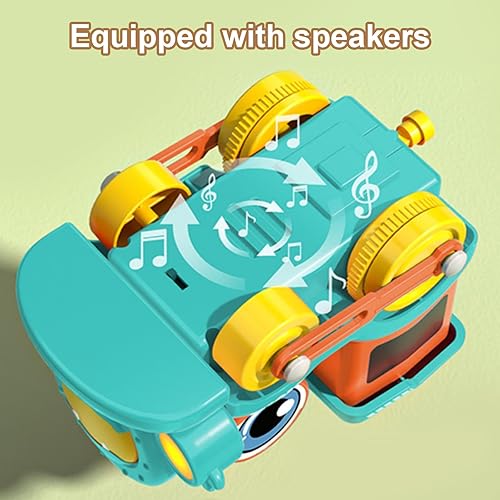 Miniatura 7 de Juego de tren eléctrico, juguete flotante de tren con música, luces y pistas, conexión magnética, flexible y móvil, juguetes sensoriales Montessori