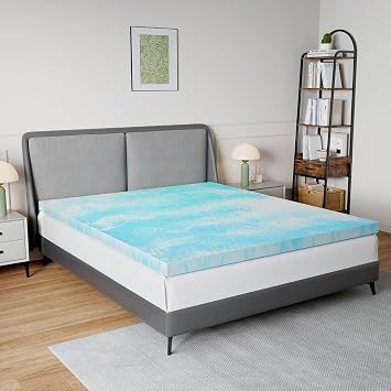 Novilla Mattress Topper King Size - 2 Inch Cooling Memory Foam Mattress Topper, Slow-Rebound Pressure Relief, Soft Comfort
