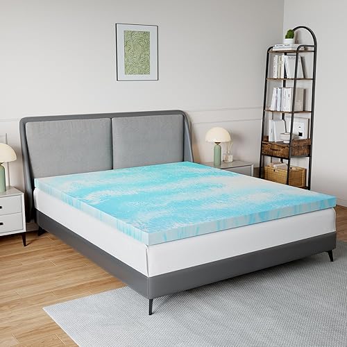 Novilla Mattress Topper Queen Size - 2 Inch Cooling Memory Foam Mattress Topper, Slow-Rebound Pressure Relief, Soft Comfort