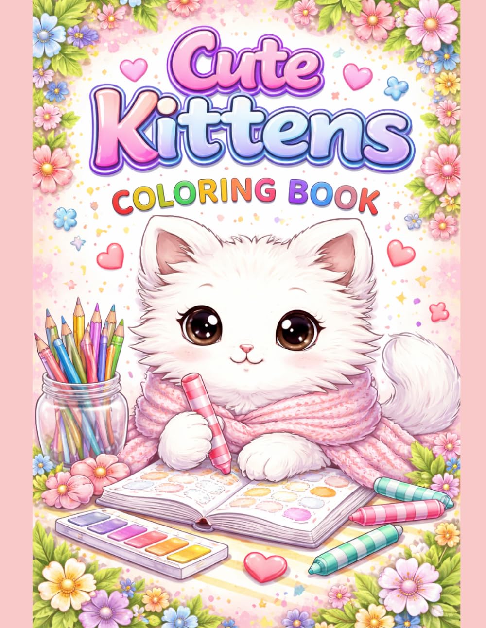 Cute Cats Coloring Book for Adults and Teens: Cozy, Relaxing and Adorable Cat Designs for Stress Relief and Mindfulness