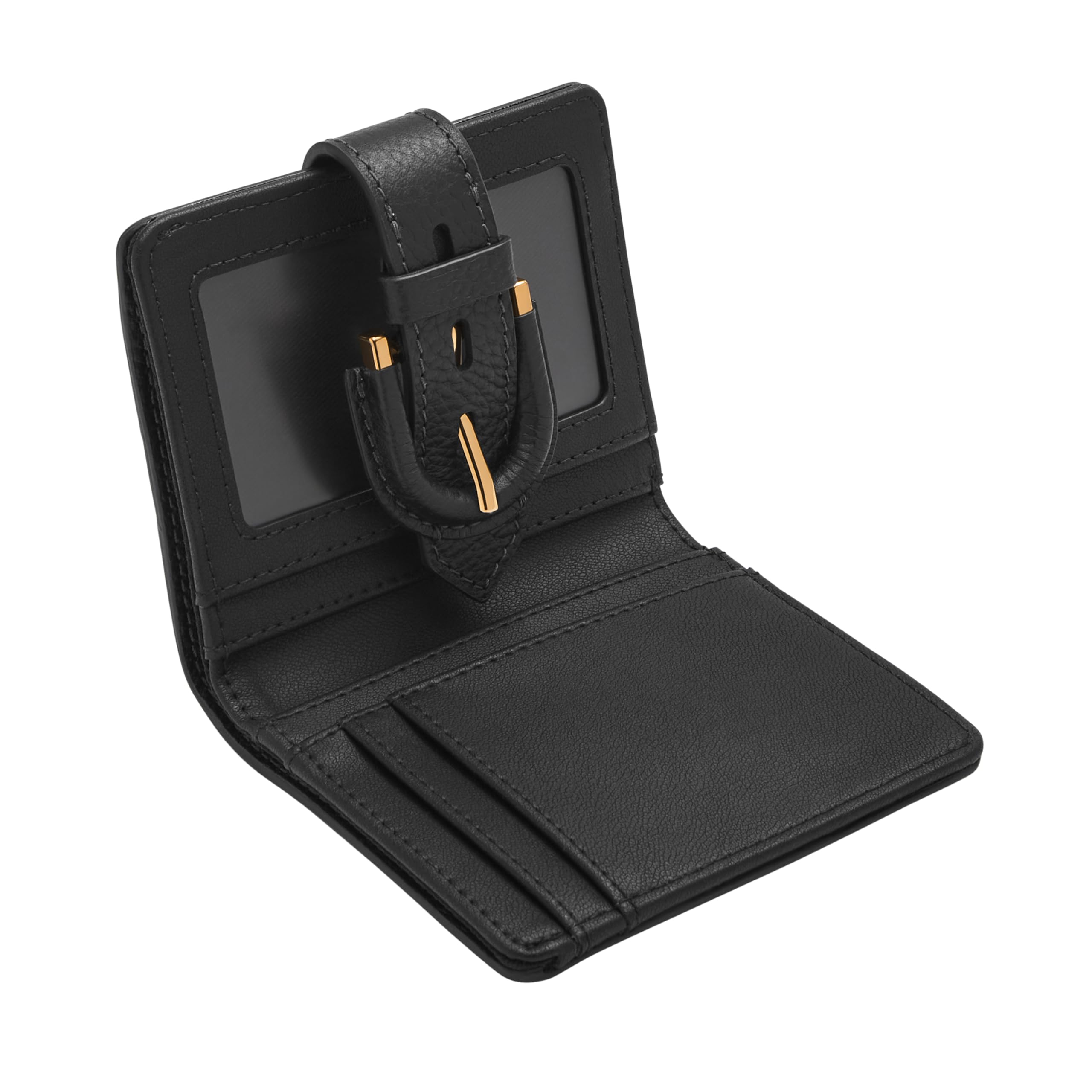 Fossil Damen Harwell Small Tab Bifold Wallet, Schwarz (klein), Einheitsgröße