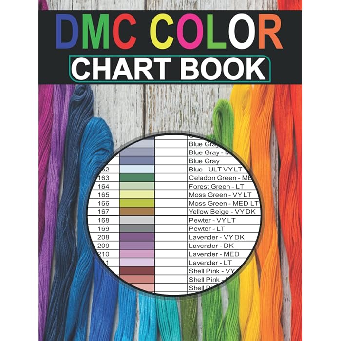 Buy DMC Color Chart Book The full DMC threads Colour Shade Chart, with