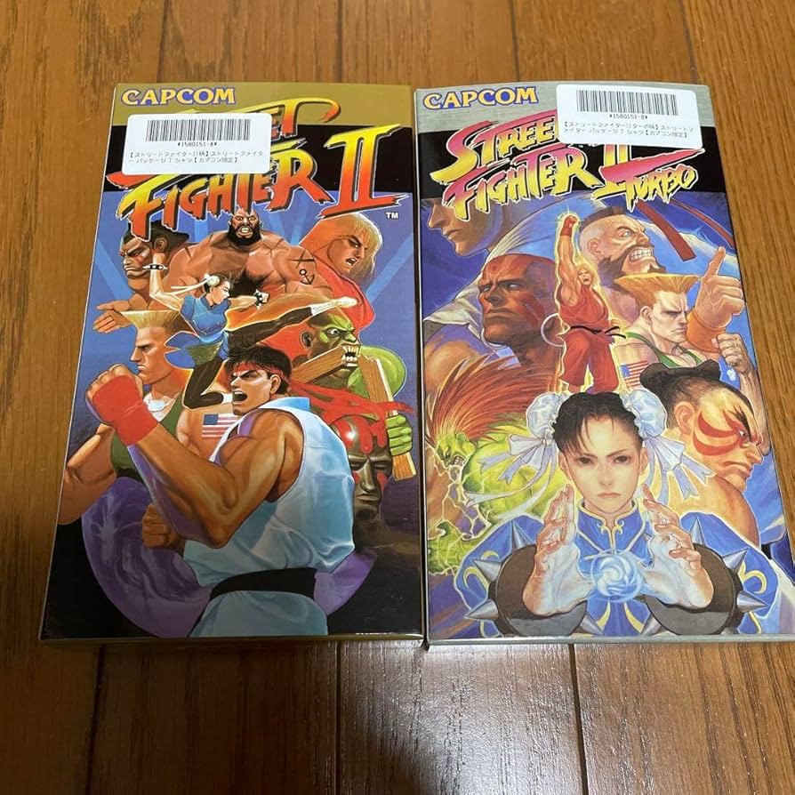 Amazon.co.jp: ストリートファイターII パッケージTシャツ 2種セット
