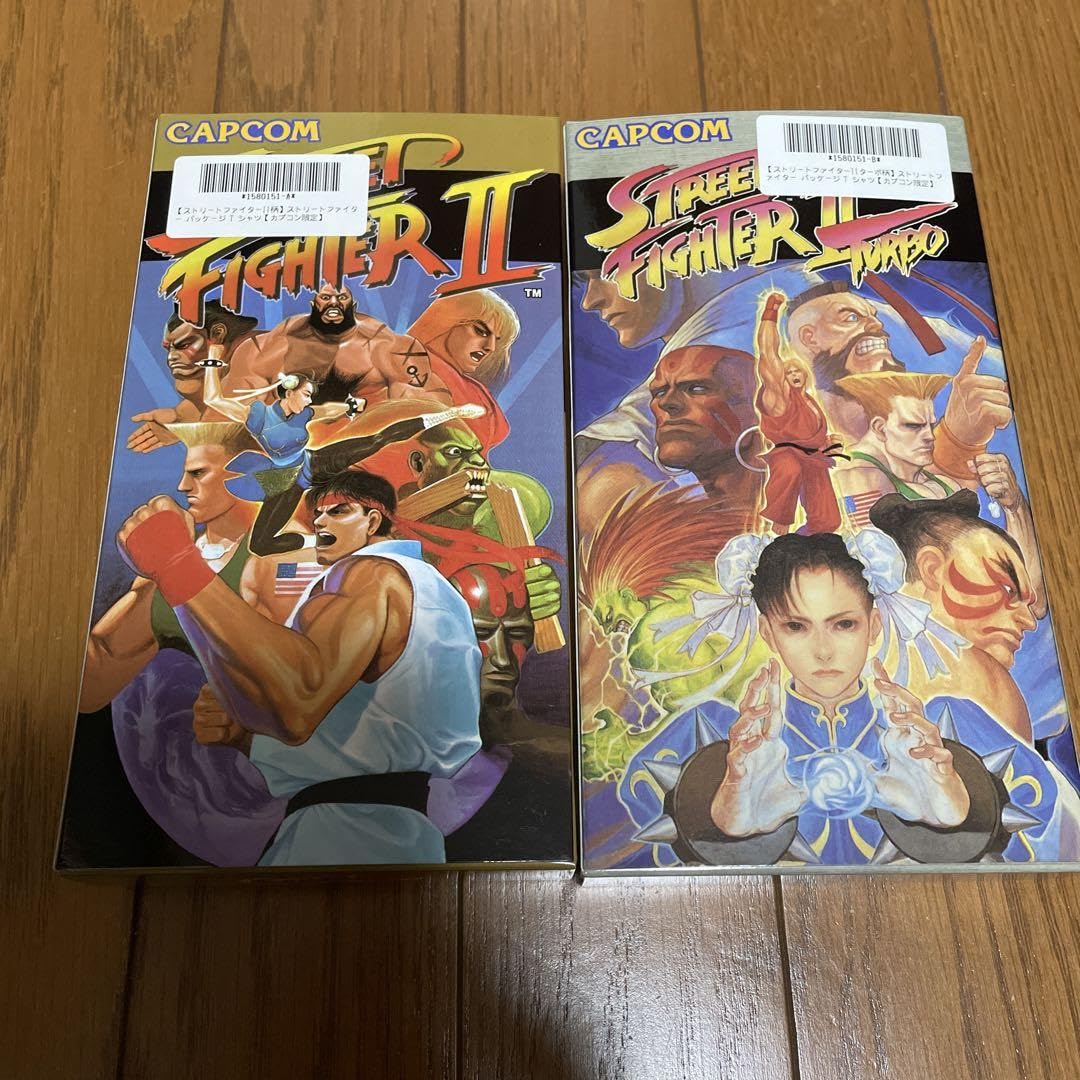 Amazon.co.jp: ストリートファイターII パッケージTシャツ 2種セット