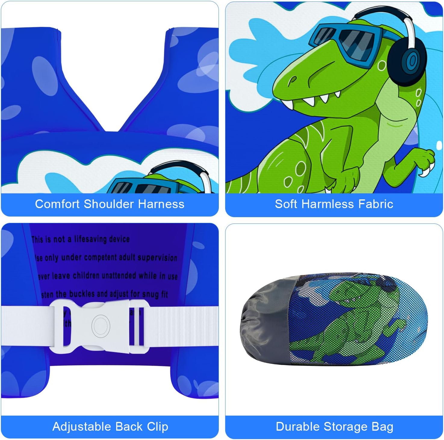Swim Vest for Toddler, Suit for Kids 28-70 lbs, Floaties for Boys and Girls Swimming Aid, Training, Suit for Infant/Toddler/Children