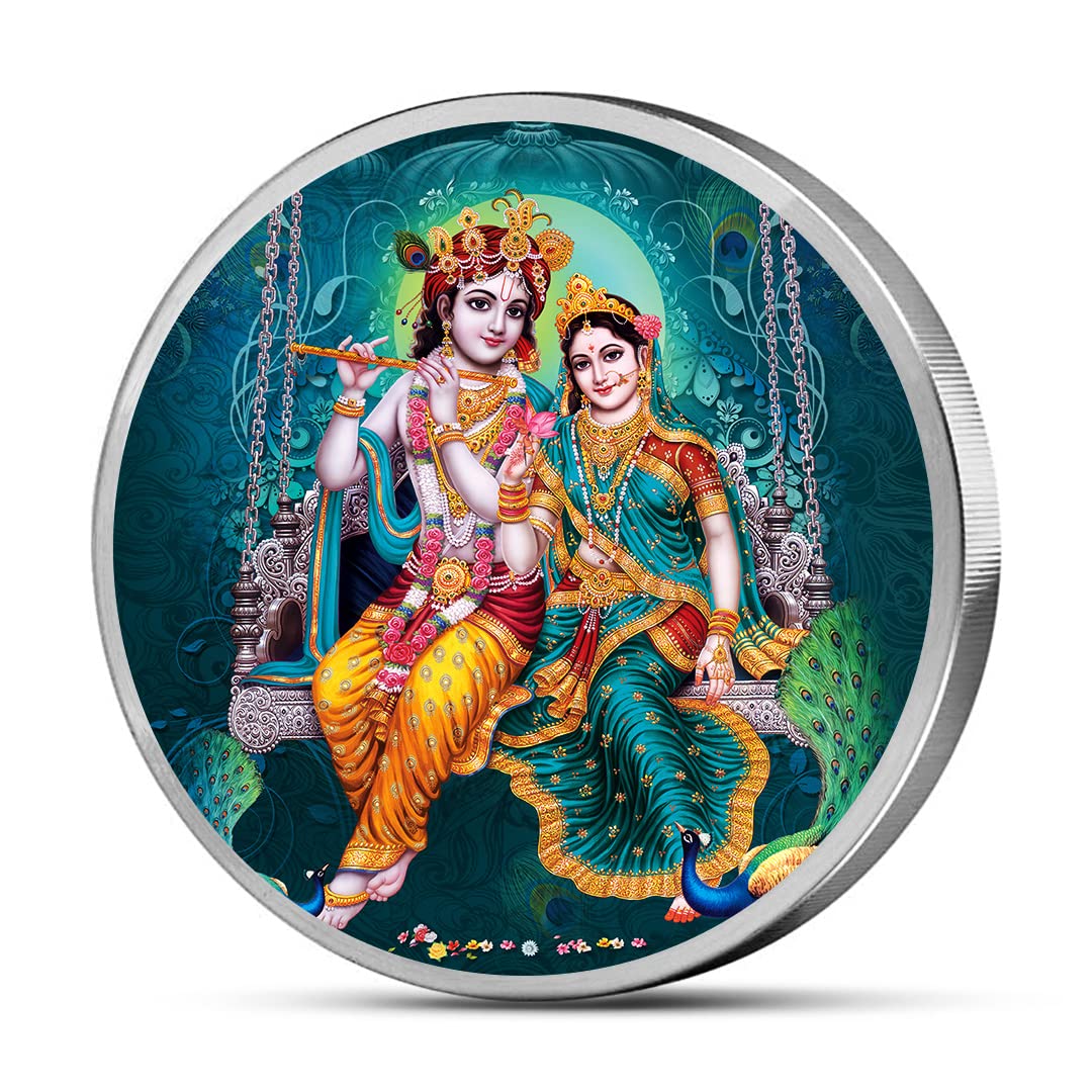 MOHUR Radha Krishna 5 Gm Silver Coin Coloured (999) Pure Silver (B08QG6ZG33) Amazon Price History, Amazon Price Tracker