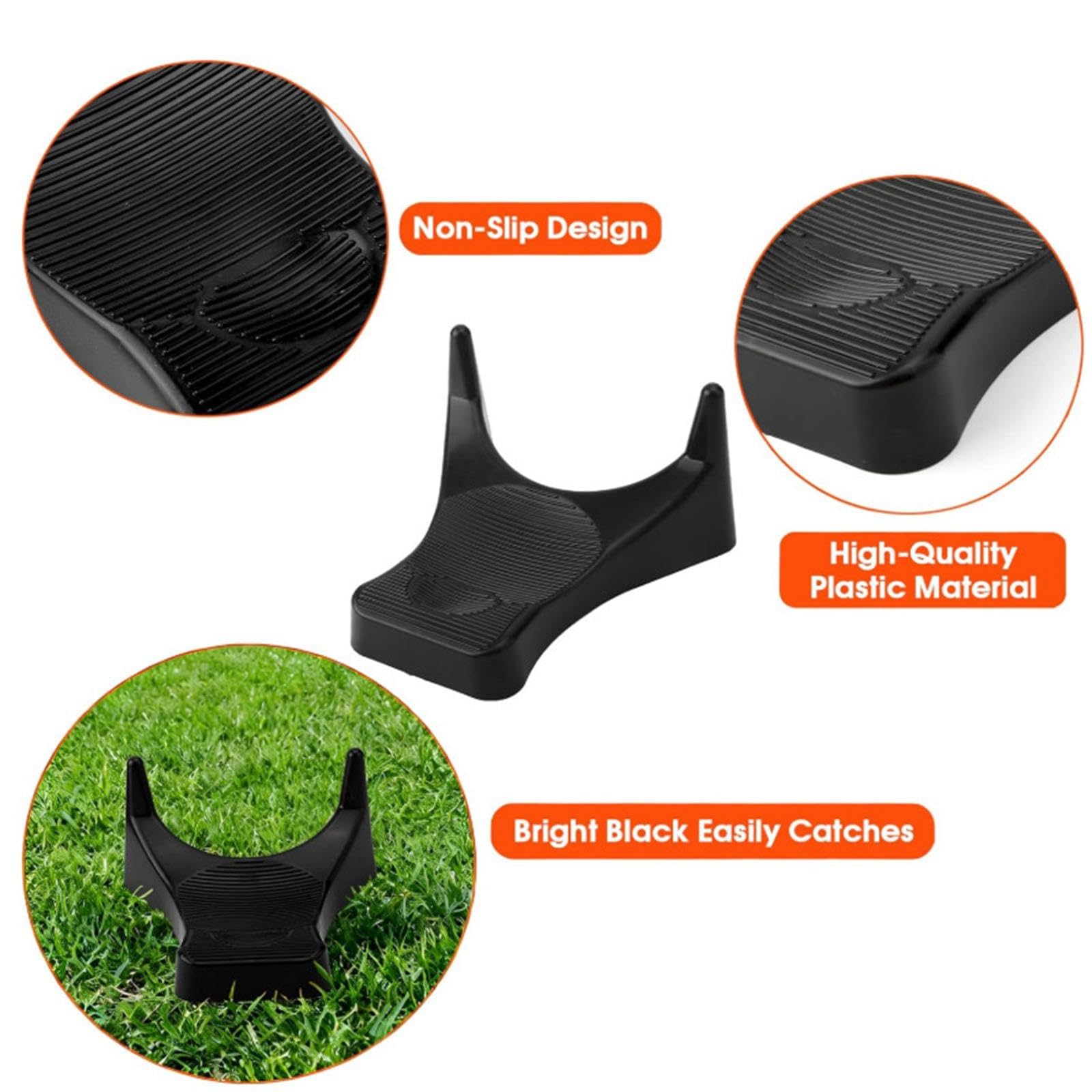 F Fityle 3X Fußball-Design Kickoff-Tees Rugby Kicking Tees Praktische rutschfeste American Football Halter für Training