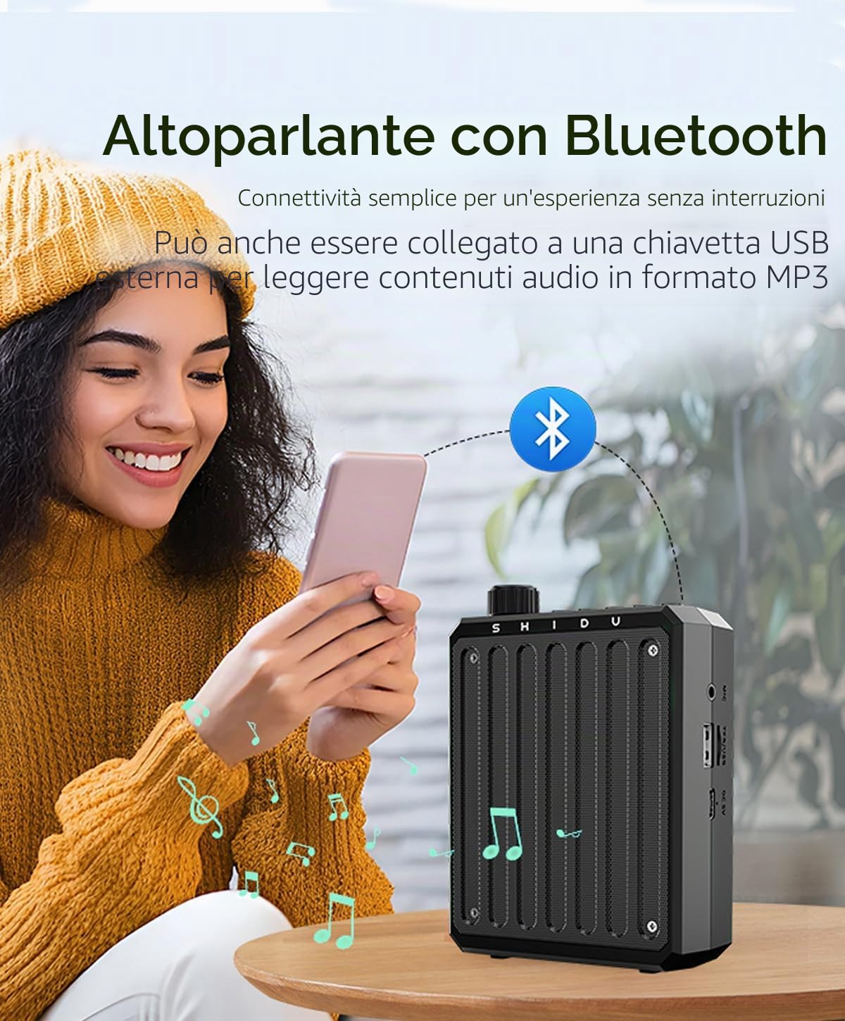 Amplificatore vocale insegnanti portatile con microfono a clip senza fili | Amplificatore vocale con microfono professionale, megafono vocale wireless da cintura con microfono Lavalier, Ricaricabile