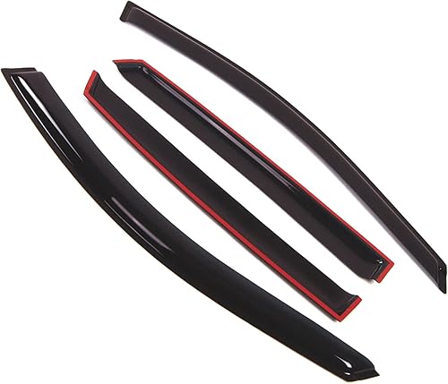 Miniatura 2 de Tuningpros Visera de ventana compatible con Hyundai Veracruz 2007-2012, DGWV2-263, deflector de montaje exterior, protector de lluvia de humo