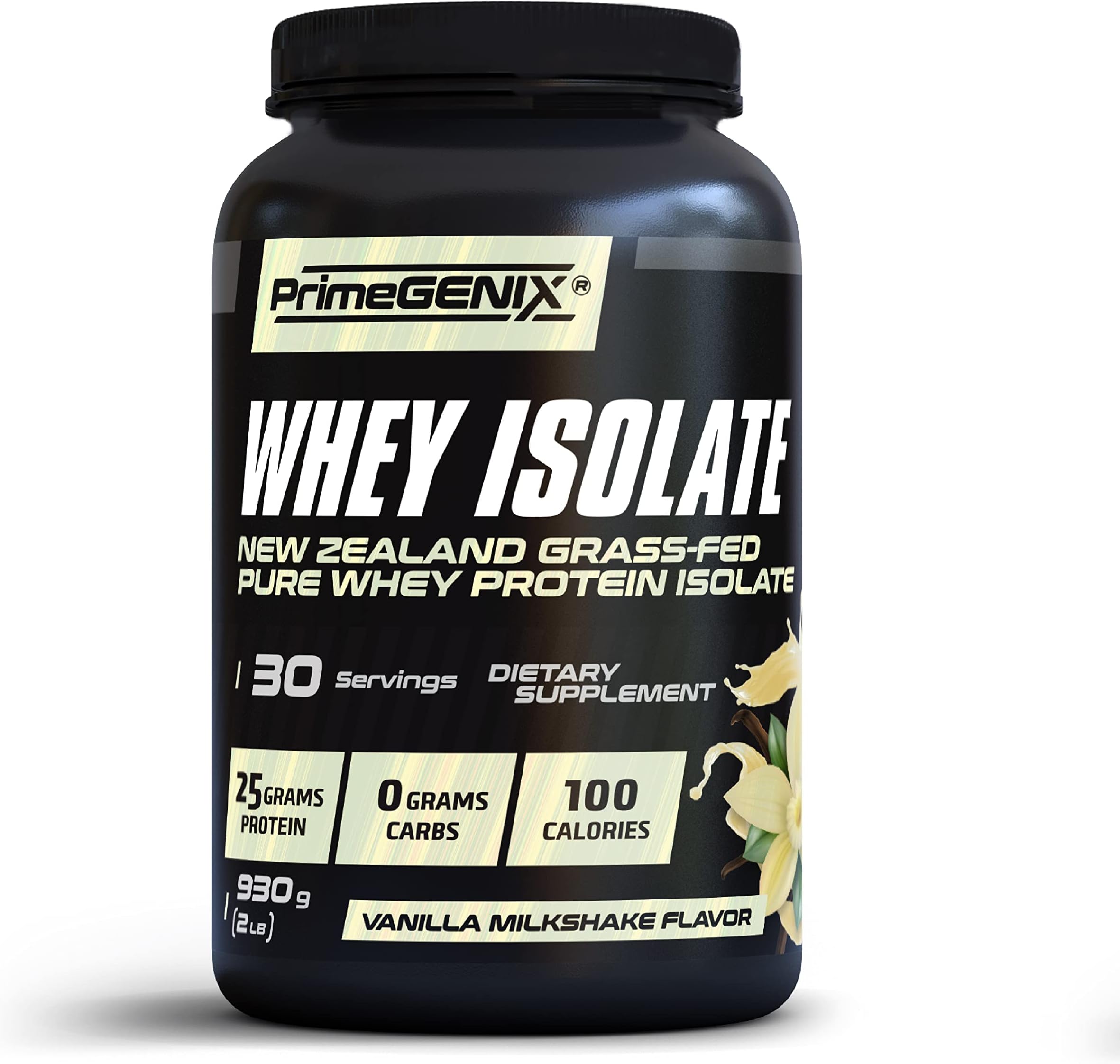 New Zealand Grass Fed Whey Protein Isolate Powder | Low Carb & Low Calorie | Chocolate & Vanilla Flavors, High Protein for Muscle Growth | Post Workout Recovery | Organic