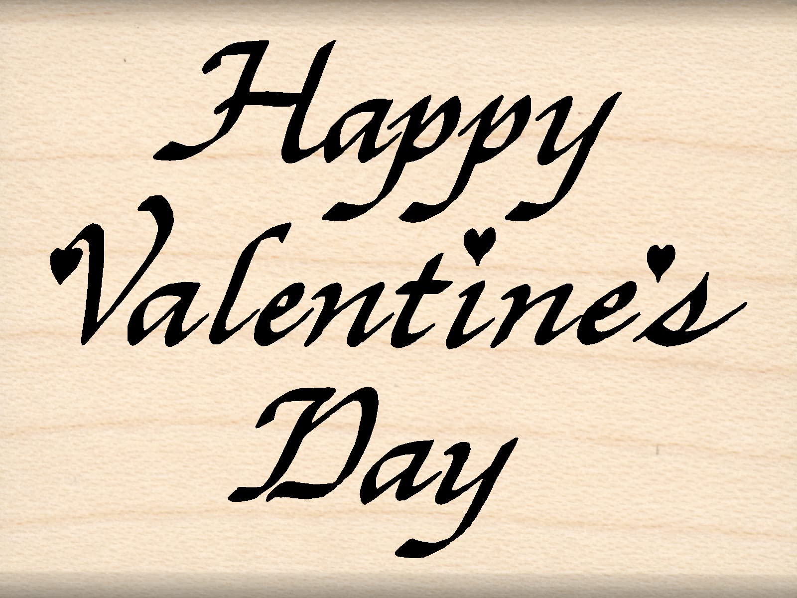 Stamps By Impression 780A Happy Valentine's Day Rubber Stamp