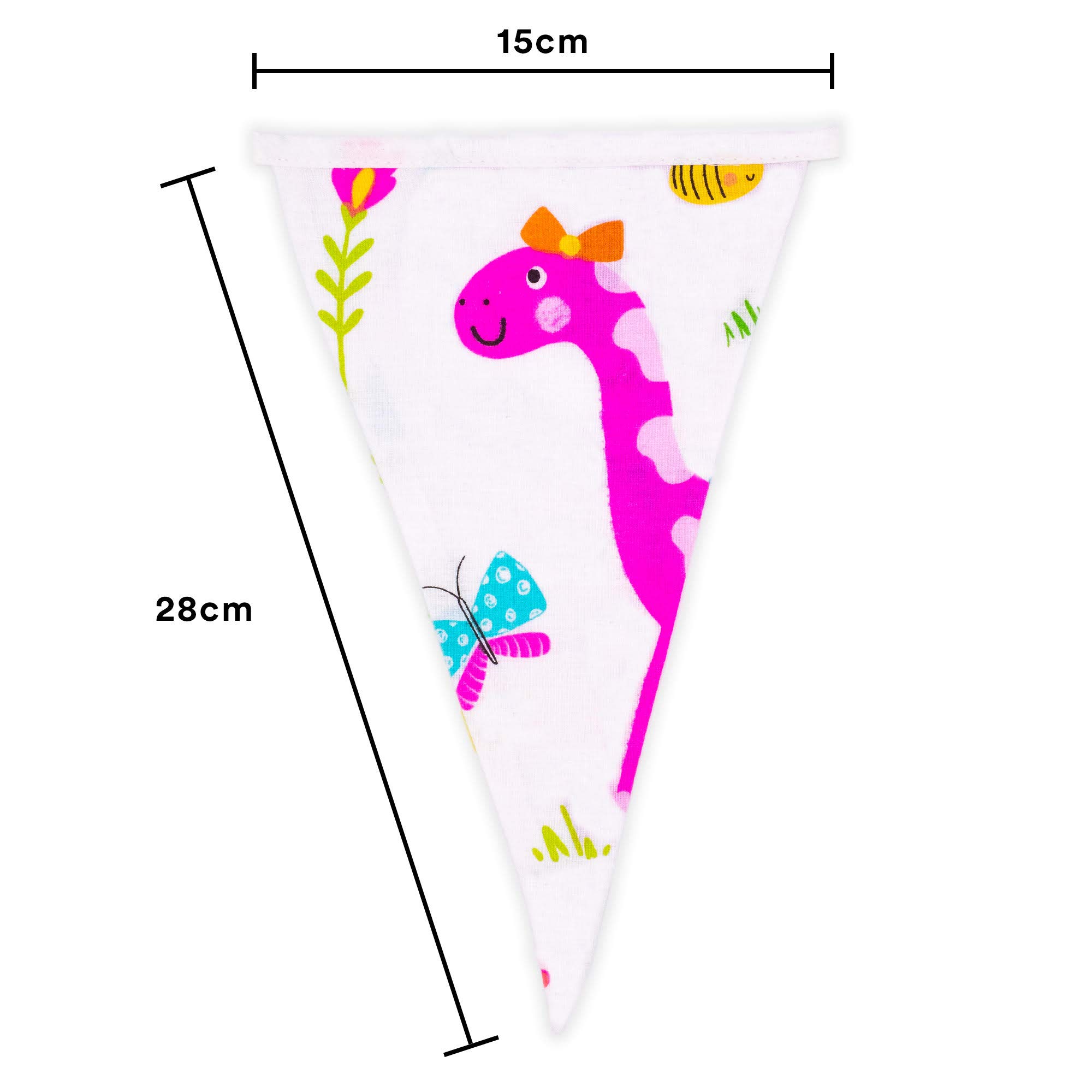 Festone Bandierine Triangolari Dinosauri Double Face 3,1 M – Decorazione Tema