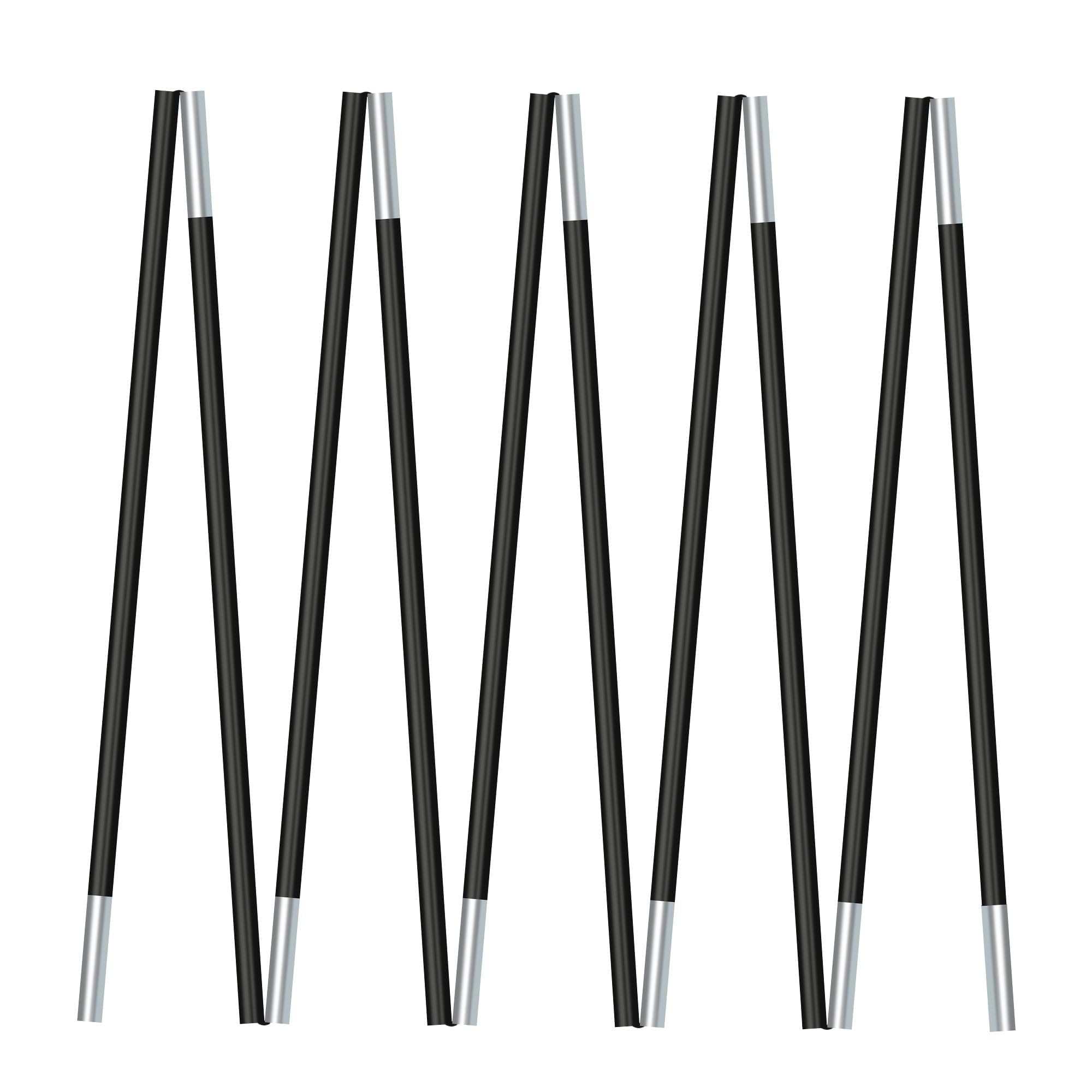 ORIENGEAR Batting Cage Poles Replacement 25.75 ft, Lightweight Batting Cage Fiberglass Pole Repair Kit, Diameter 14mm, Suitable for 20FT & 30FT Batting Cage Net, Baseball Hitting Cage