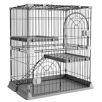 Amazon.co.jp: Alebert｢アレベルト｣ 猫ケージ キャットケージ 幅