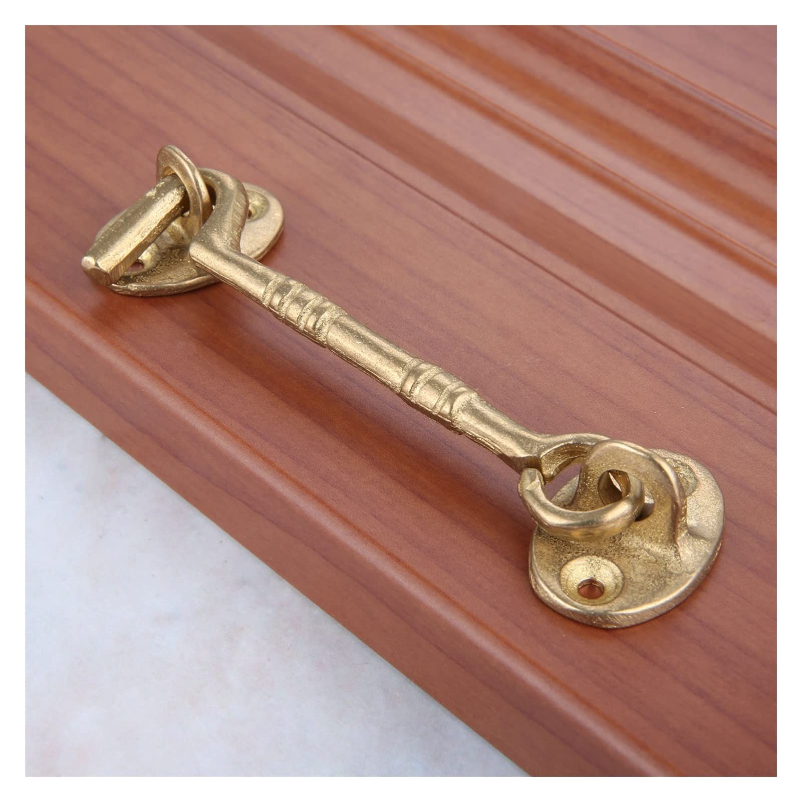 NVSFZGIYG Slide Latch,Gate Bolt Lock, Sliding Door, 11cm Antique Bronze Wind Brace Cabin Hook For Window Cabinet Stay Catch Eye Hasp(Antique Bronze)