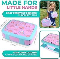 Vista 58 de Bento Lunch Box with Stainless Steel Thermo, Matching Insulated Lunch Bag and Ice Pack Set for Girls, Kids, 5 Divided Compartments, Snack Container