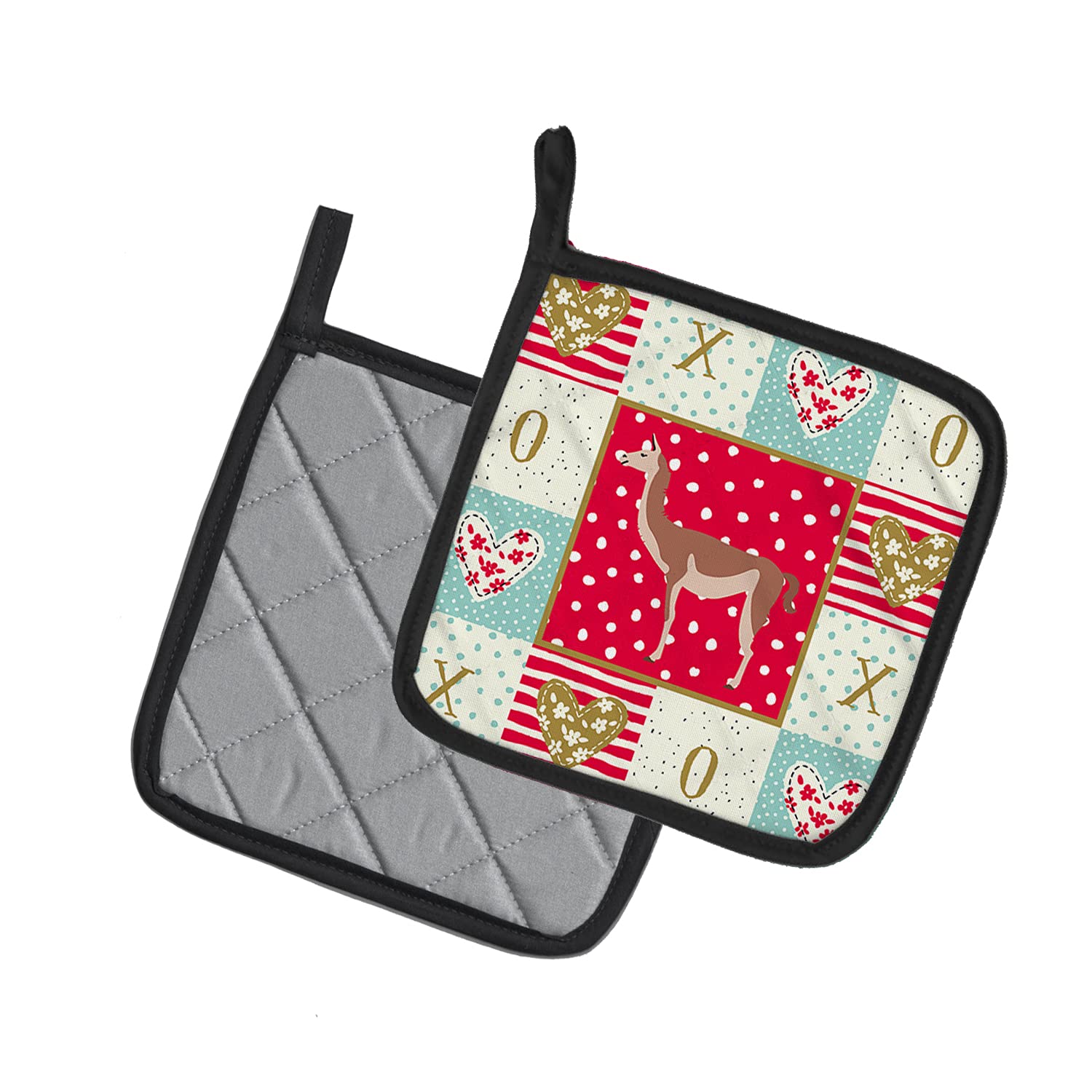 Caroline's Treasures CK5348PTHD Guanaco Love Topflappen, 7,5 HX7,5 W, Mehrfarbig