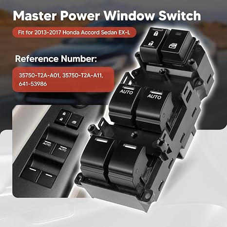 Power Master Window Switch for Honda Accord Sedan EX-L 2013-2017