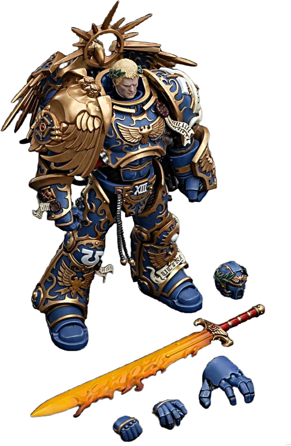 JOYTOY Warhammer 40K 1/18 Action Figures Ultramarines Primarch Roboute Guilliman Collectible Model Collectors Birthday Gifts