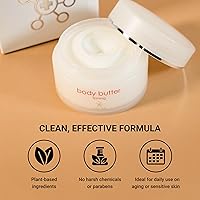 Vista 5 de LifeCell Mantequilla corporal reafirmante – Crema anticelulítica con cafeína, ginseng y aceite de argán – Hidratante antienvejecimiento ultra