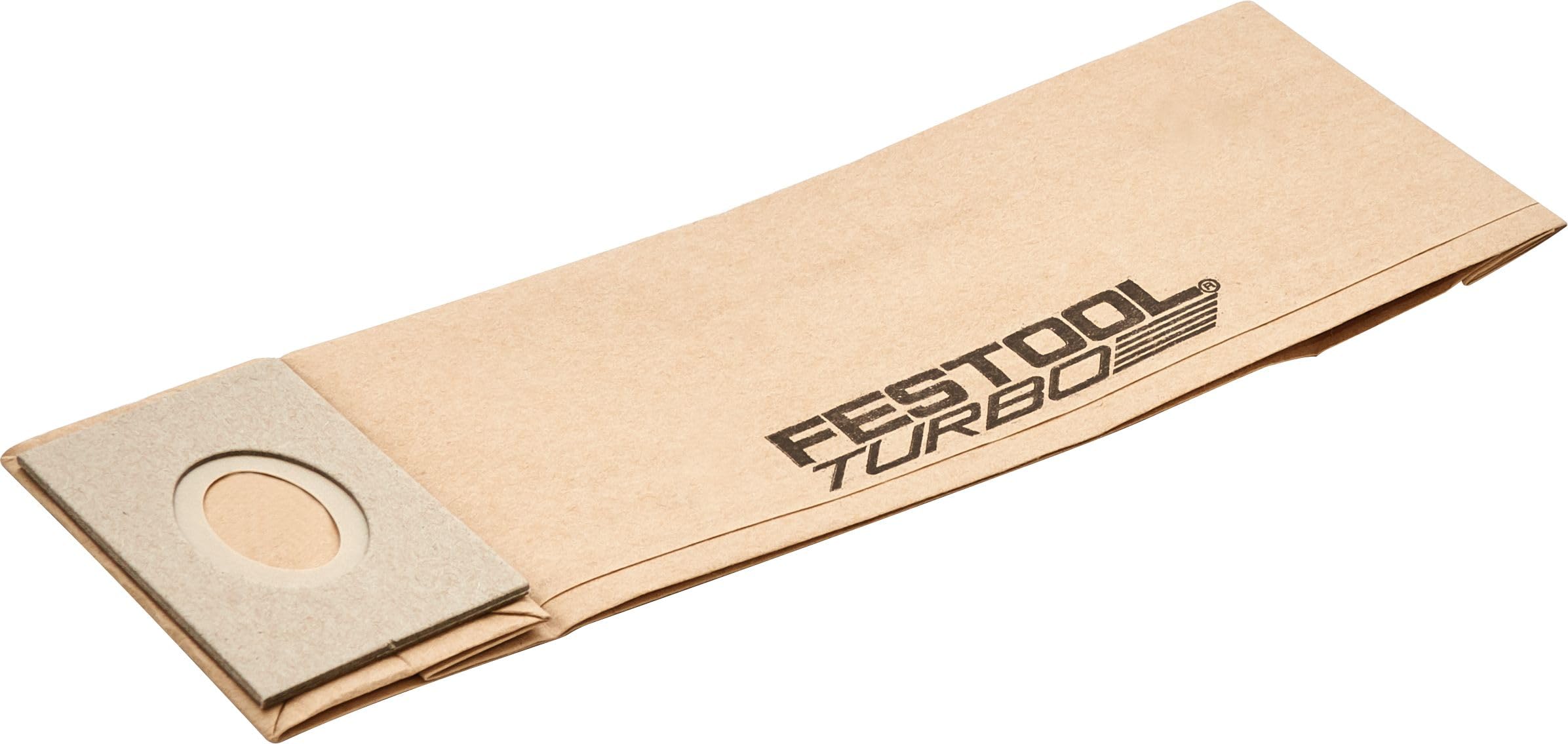 Festool 487779 Turbo Filter Bags TF II-RS/ES/ET/5 -Bundle Of 5 Packs of 5 Bags