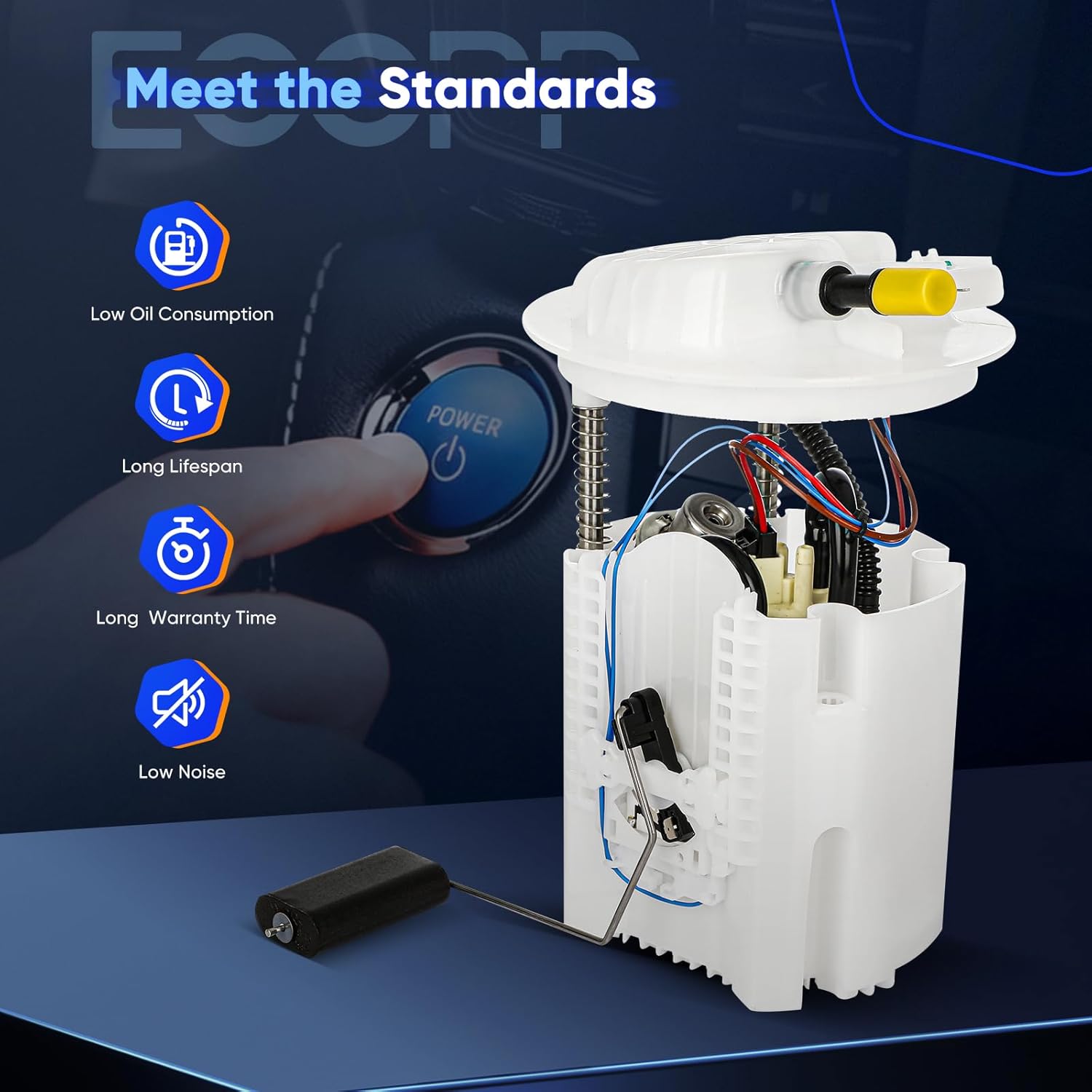 ECCPP Fuel Pump Assembly E7245M Compatible with Dodge Caliber SRT-4 2008-2009 l4 2.4L Petrol Turbo FWD, Replaces P76281M, SP7060M, 2202-496284