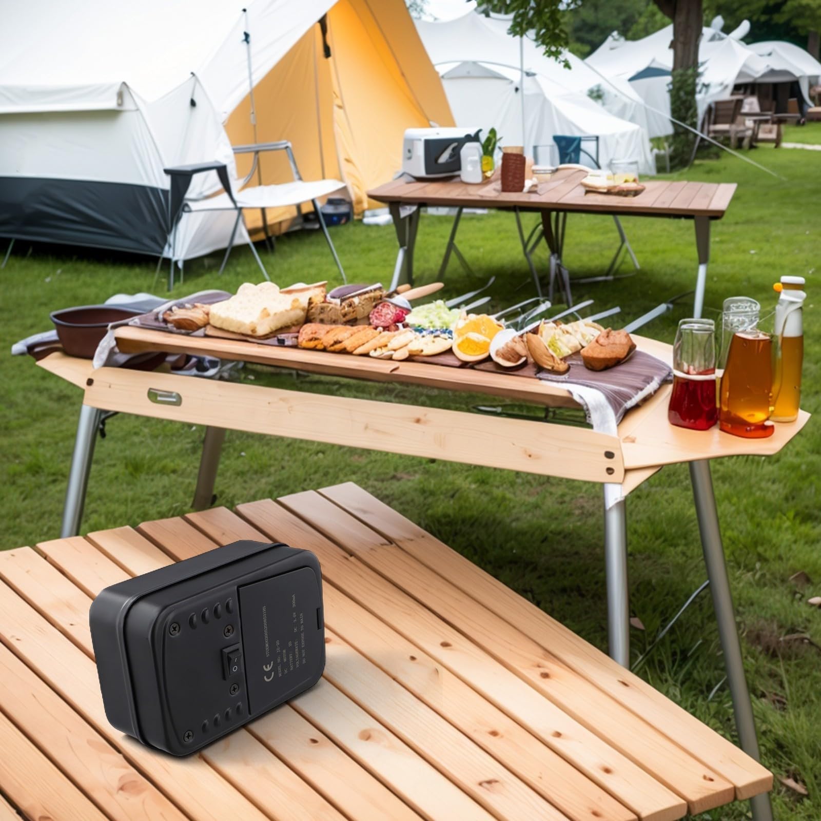 Akku-Rotisserie-Motor, 15 x 10 x 6,5 cm, batteriebetriebener Grillmotor mit leisem Betrieb und tragbarem Design für Outdoor-Grillbegeisterte