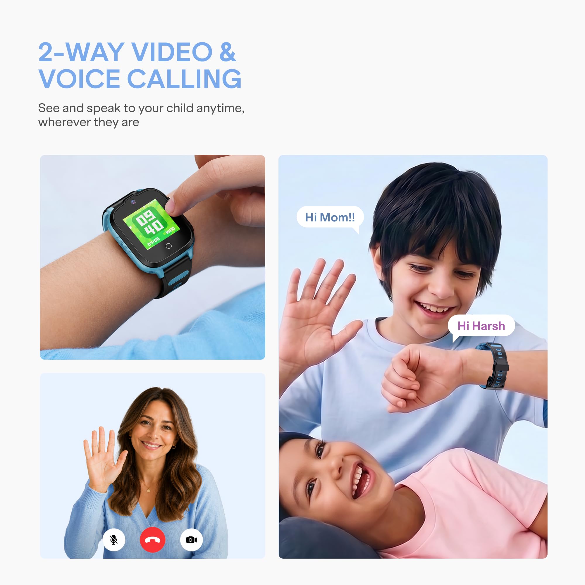 boAt Sailor Nav Kids Smartwatch with 2-Way Video & Voice Calling, Real Time Location Monitoring via Maps, Geofencing, 4G SIM Compatible, Parental Control, SOS, Smartwatch for Boys (Sky Blue) — Amazon image 8