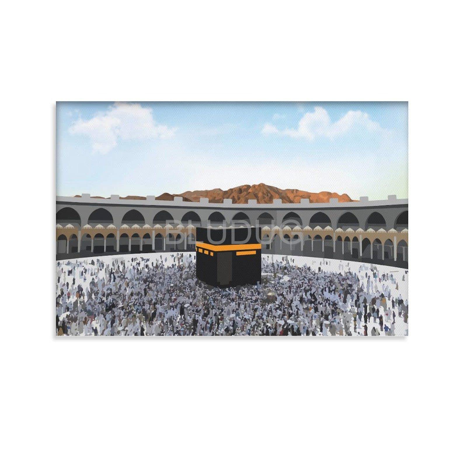 Buy Kaaba Makkah Mecca Print Masjid Haram Hajj Wall Art Islamic Holy