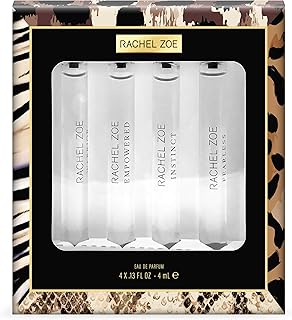 Rachel Zoe Perfume Gift Set - Travel Size Perfume, Eau de Parfum for Women - Collection of Four Unique Fragrances - Ideal Gift Set for Women - 4 pc
