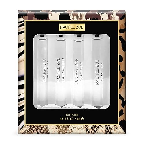 Rachel Zoe Set de regalo de perfume  Perfume tamaño viaje, Eau de Parfum para mujer  Colección de cuatro fragancias únicas  Set de regalo ideal para