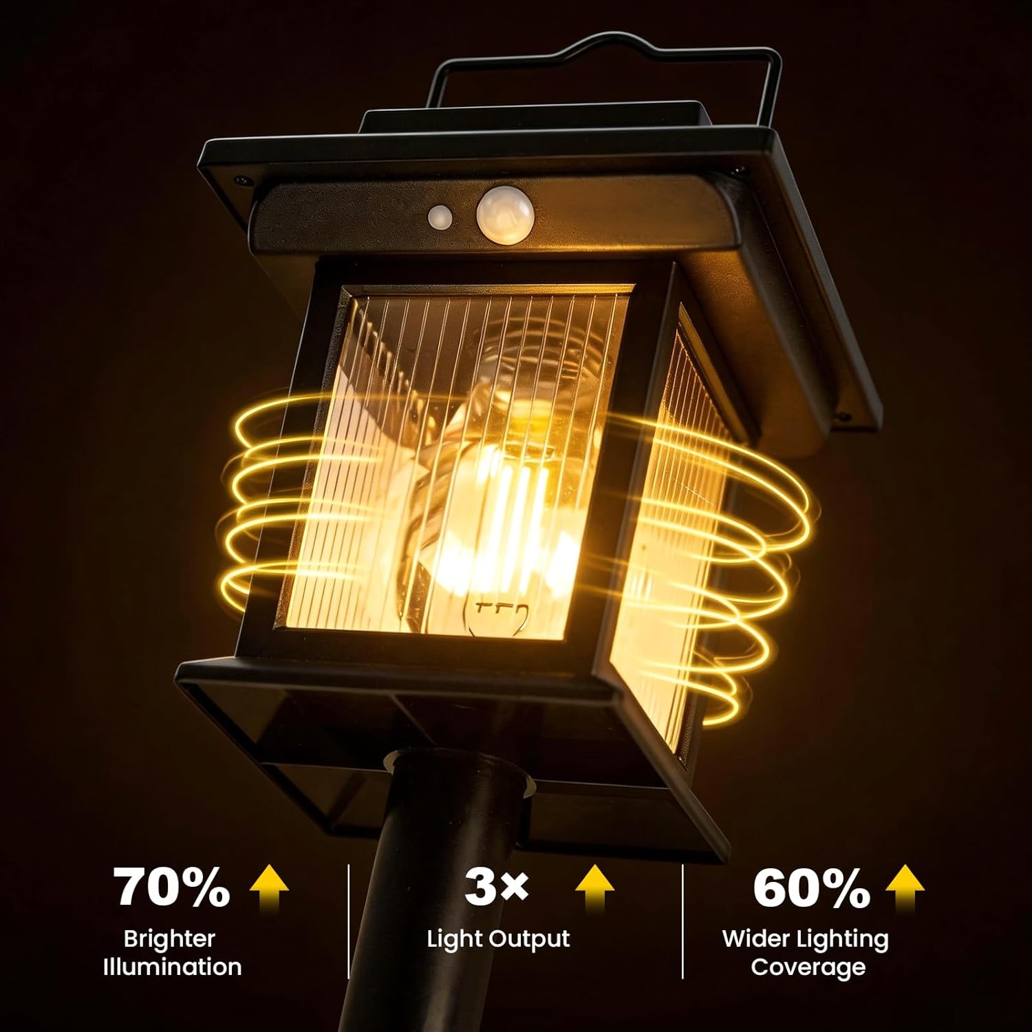 Solar Pathway Lights Outdoor, 6 Pack Bright Solar Lights Outdoor, 3 Auto Modes On/Off, IP65 Waterproof Solar Garden Lights Powered Landscape Lighting for Yard Pathway Landscape Path Patio Camp