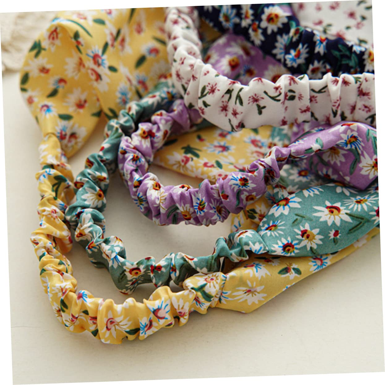 MAGICLULU 4 Sets Elegantes Turban-stirnband Mit Blumenmuster Für Damen Haarbandana Für Teenager Und Erwachsene 6 Stück X 4