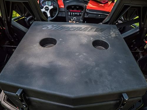 Miniatura 2 de SuperATV Enfriador con aislamiento trasero resistente para Can-Am Maverick 2013+ | Can-Am Maverick MAX 2014+ | Almacenamiento multifunción UTV con