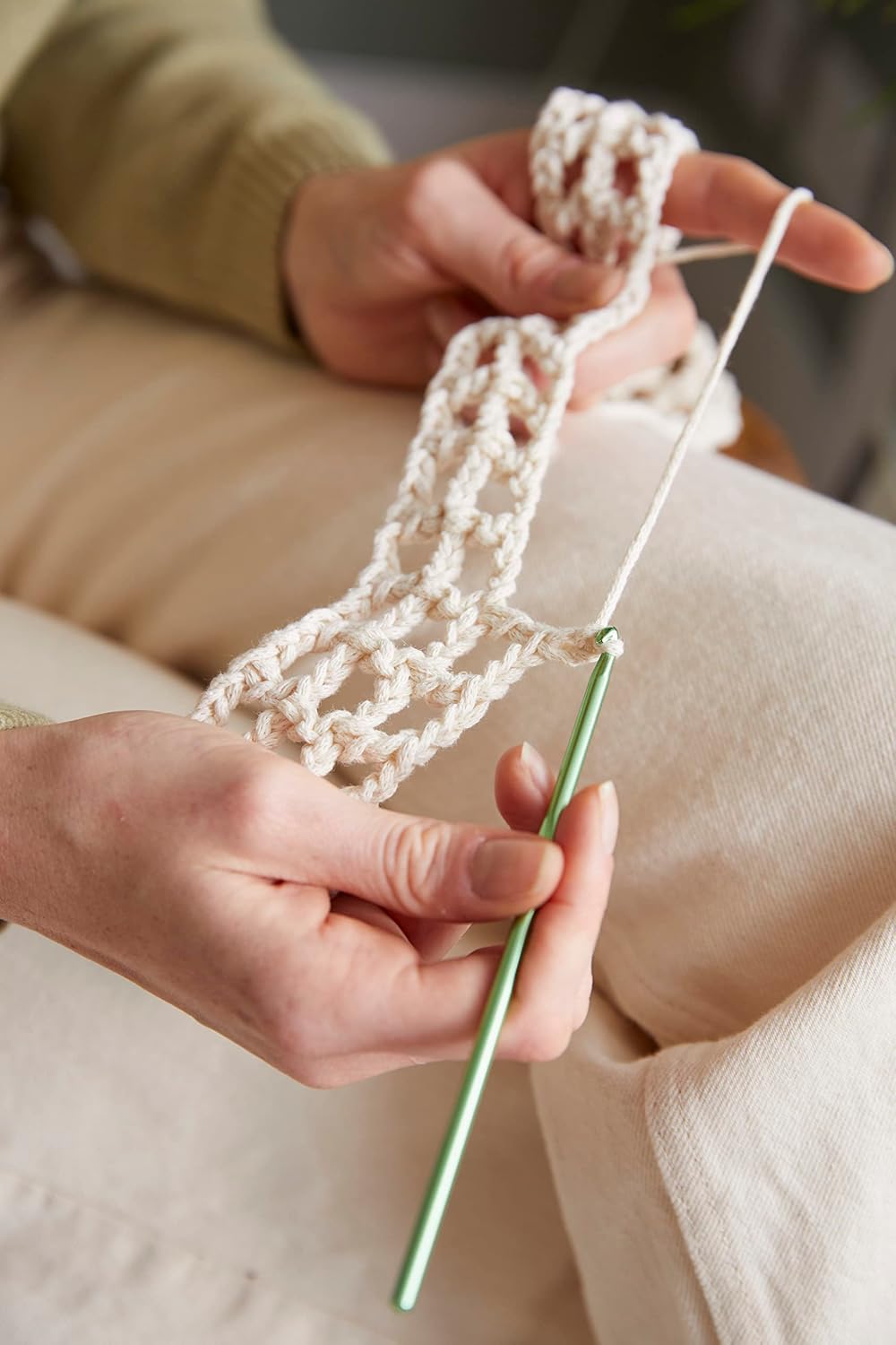 DMC Gift of Stitch - Monochrome Placemats Crochet Kit - CR116K