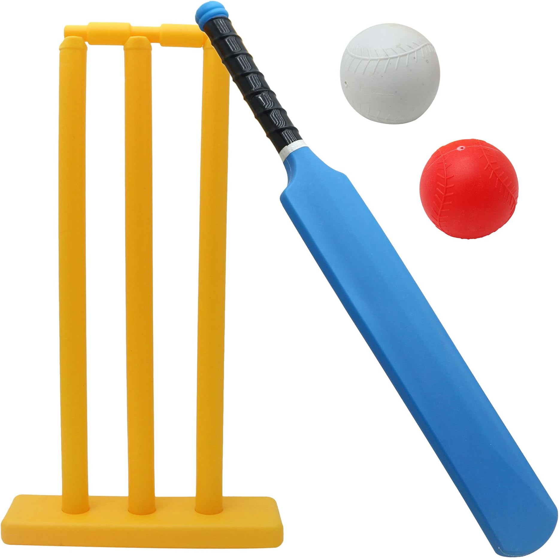 Kids Cricket Toy Set - Multi Coloured - Great Kit for Children or Parent - Child Garden Games - Perfect for a fun Summer time at the Beach, Indoor & Outdoor