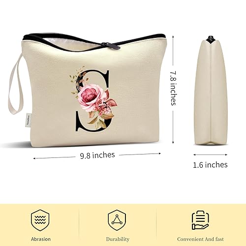 Vista 652 de Vavabox A-Z - Bolsa de maquillaje personalizada, regalos de cumpleaños para mujeres y madres, regalos para mejores amigas, bolsa de cosméticos