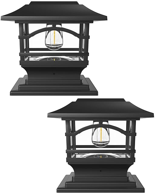 Davinci Lighting Edison Solar Outdoor Post Cap Lights Davinci Lighting Edison Solar Outdoor Post Cap Lights