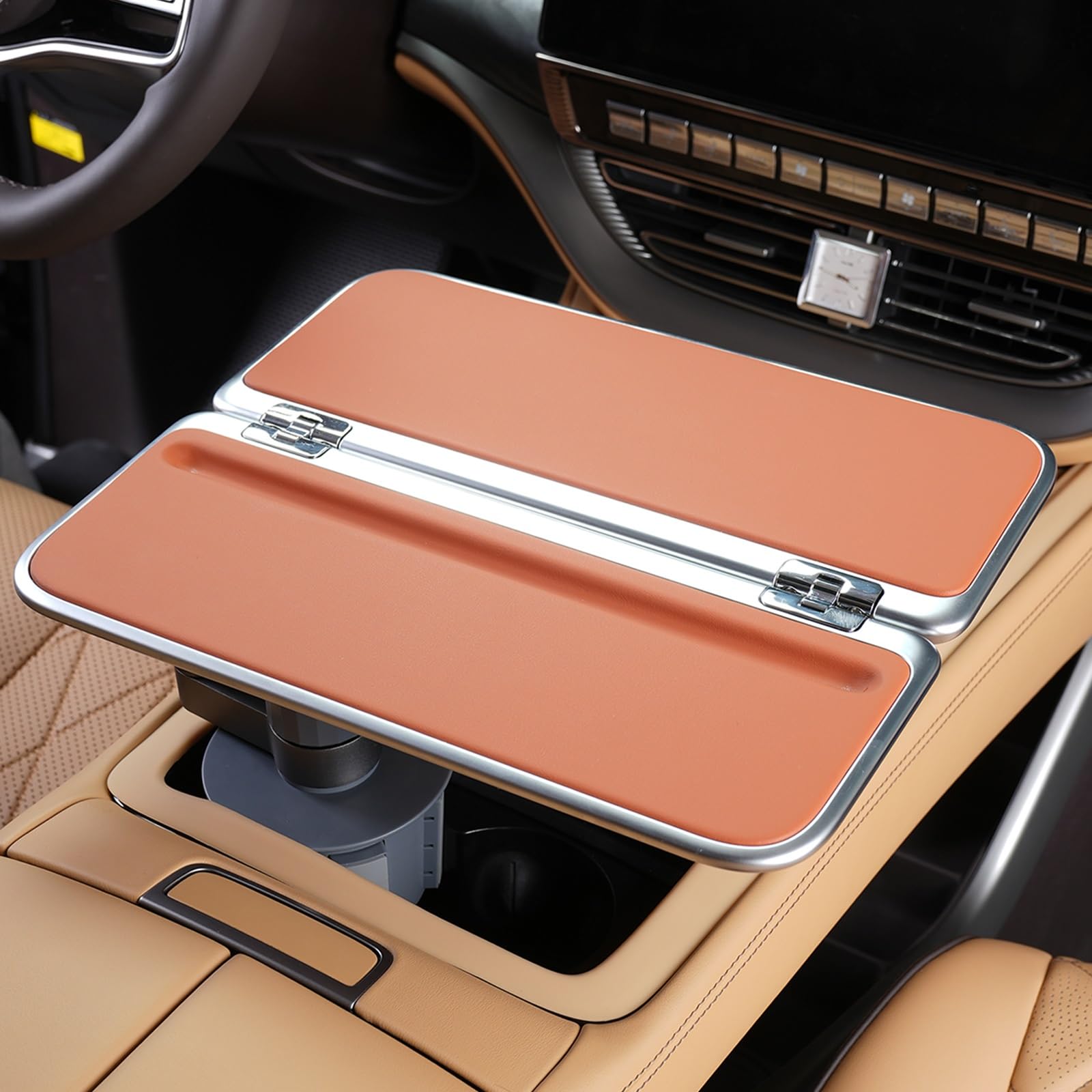 Rotatable Car Seat Tray Multifunctional Foldable Travel Tray Road Trip Table Essentials Accessories Fruit Toys Books Fits Most