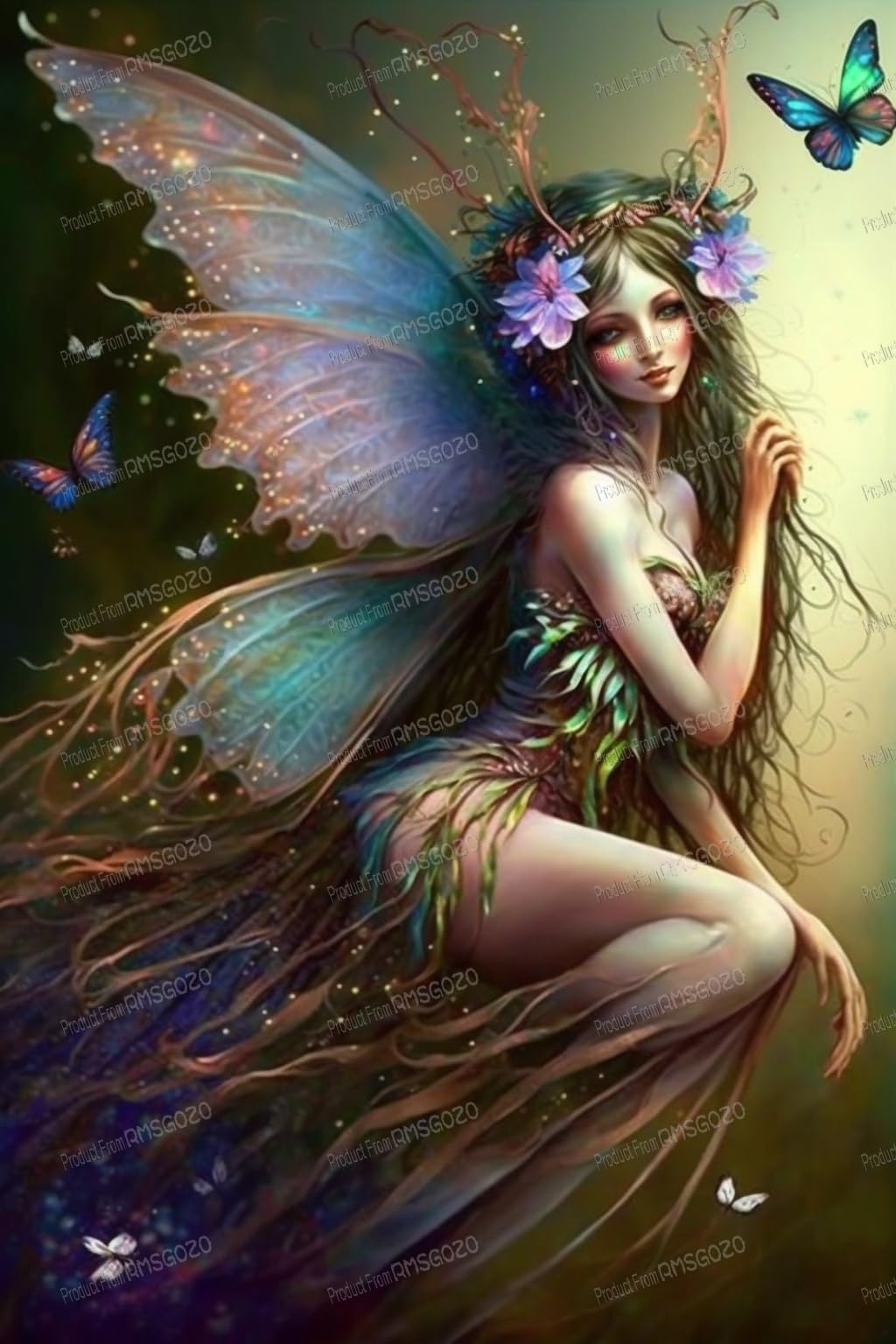 RMSGOZO 20 X 24 Inch Butterfly Wizard Diamond Painting Kits for
