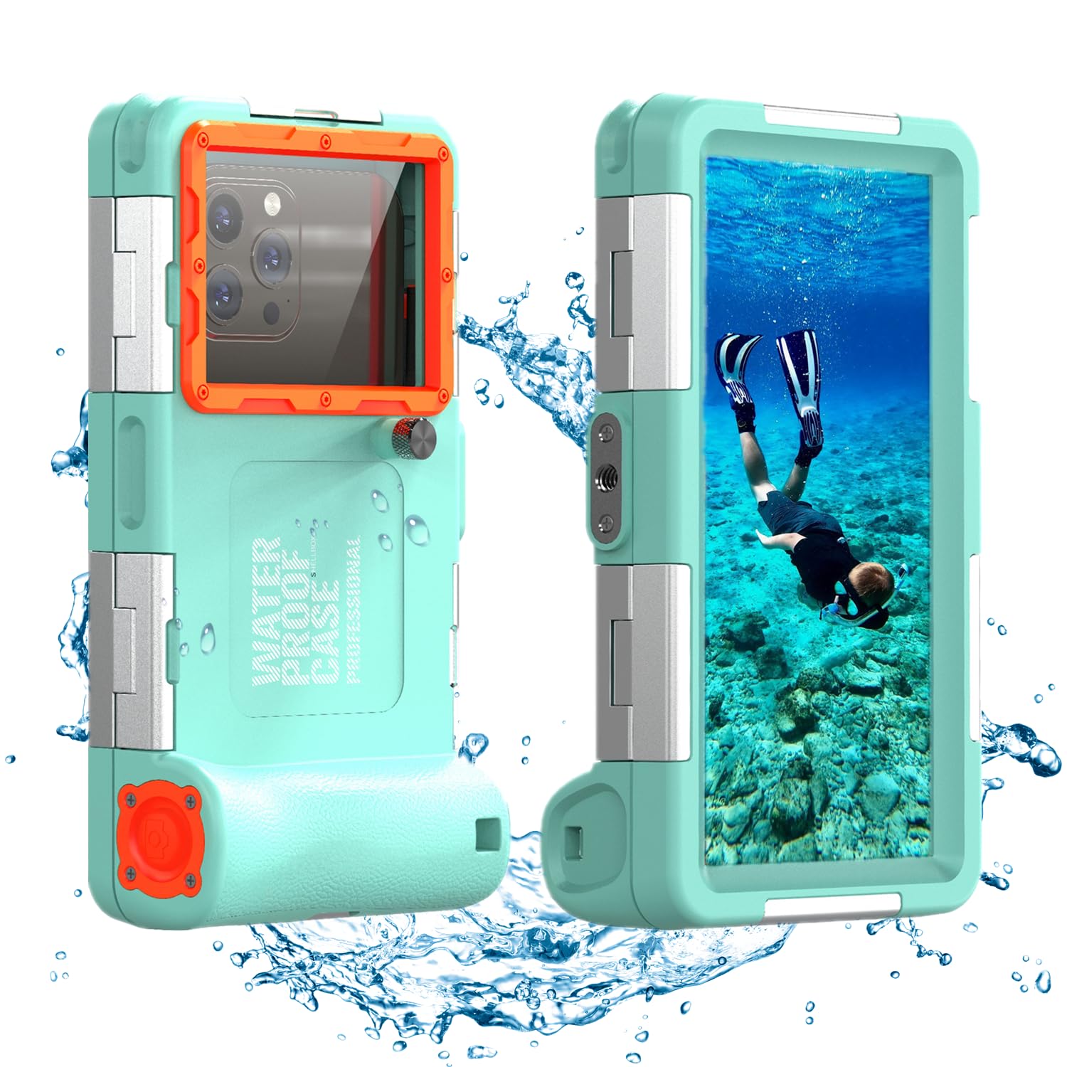 IPX8 wodoodporne etui na telefon do pływania uniwersalny pokrowiec na smartfon nurkowanie podwodne etui do iPhone 15 14 13 11 Samsung S24 S23 S22 Huawei Google OnePlus Xiaomi LG (2.