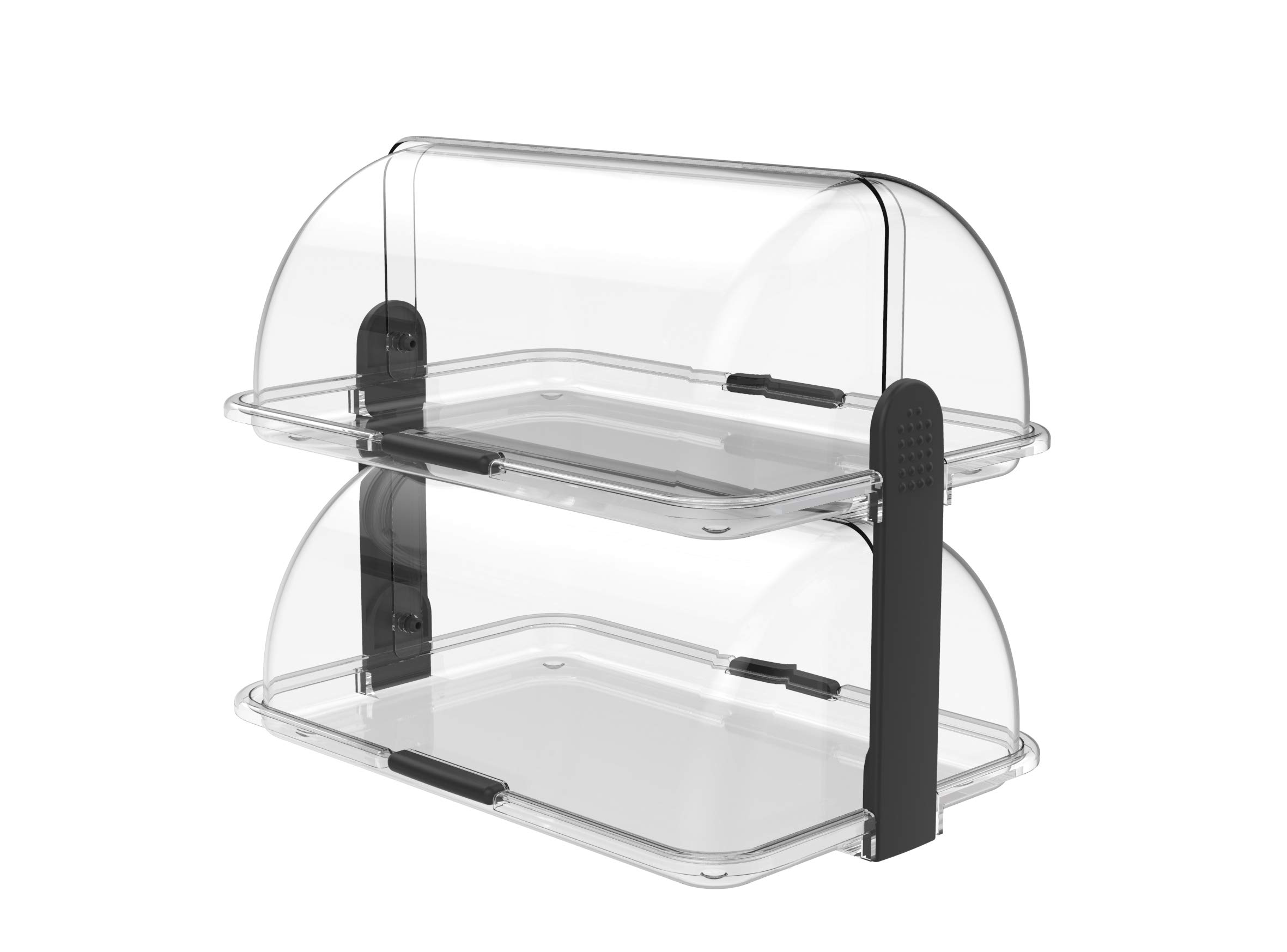 Biesse Casa Bread Box, Double Decker, Totally Transparent, 44.2x31x40.5 cm