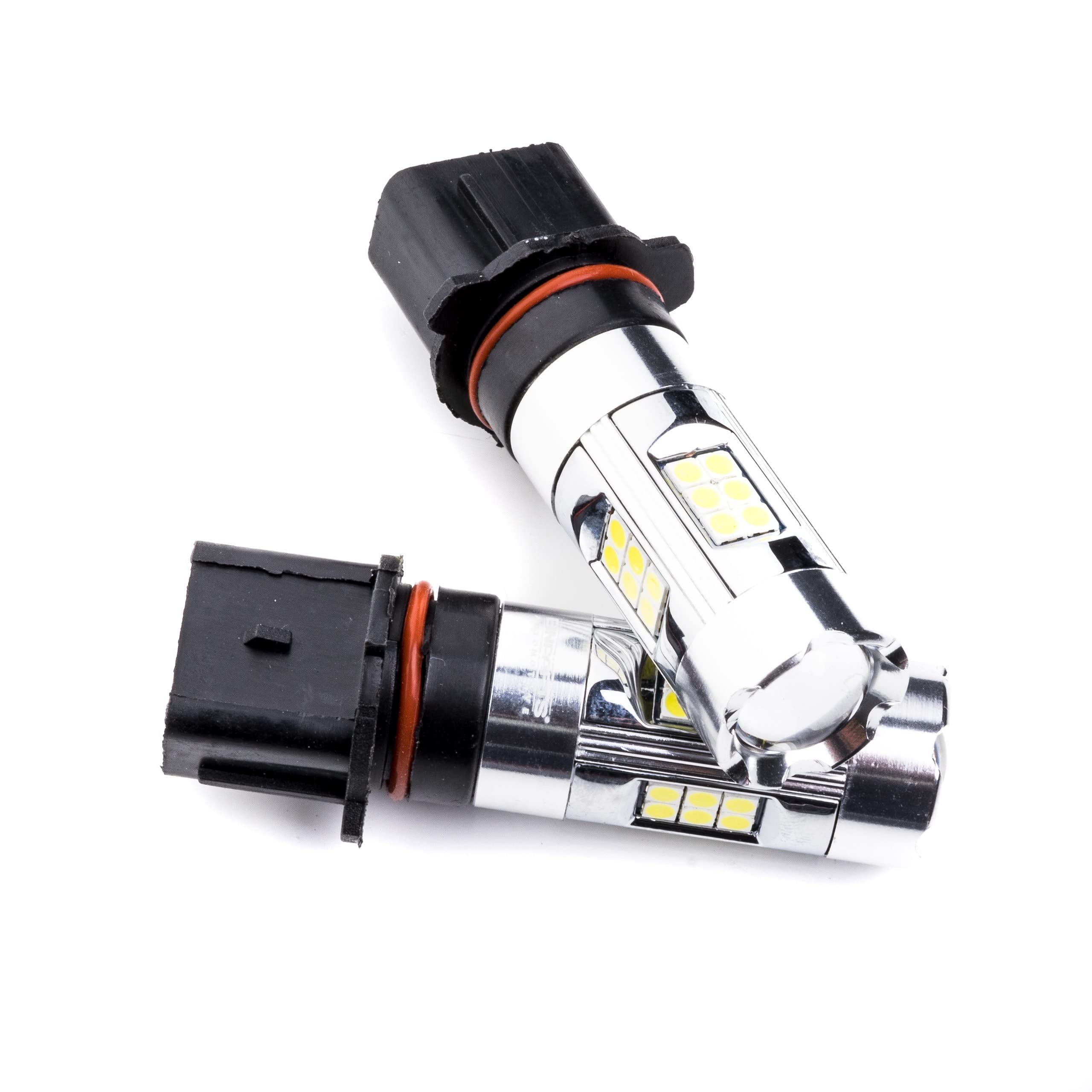 EinParts P13W LED Lampadine 6000K (Bianco) 12V per Auto 27 x SMD 3030 LED, PG18.5D-3