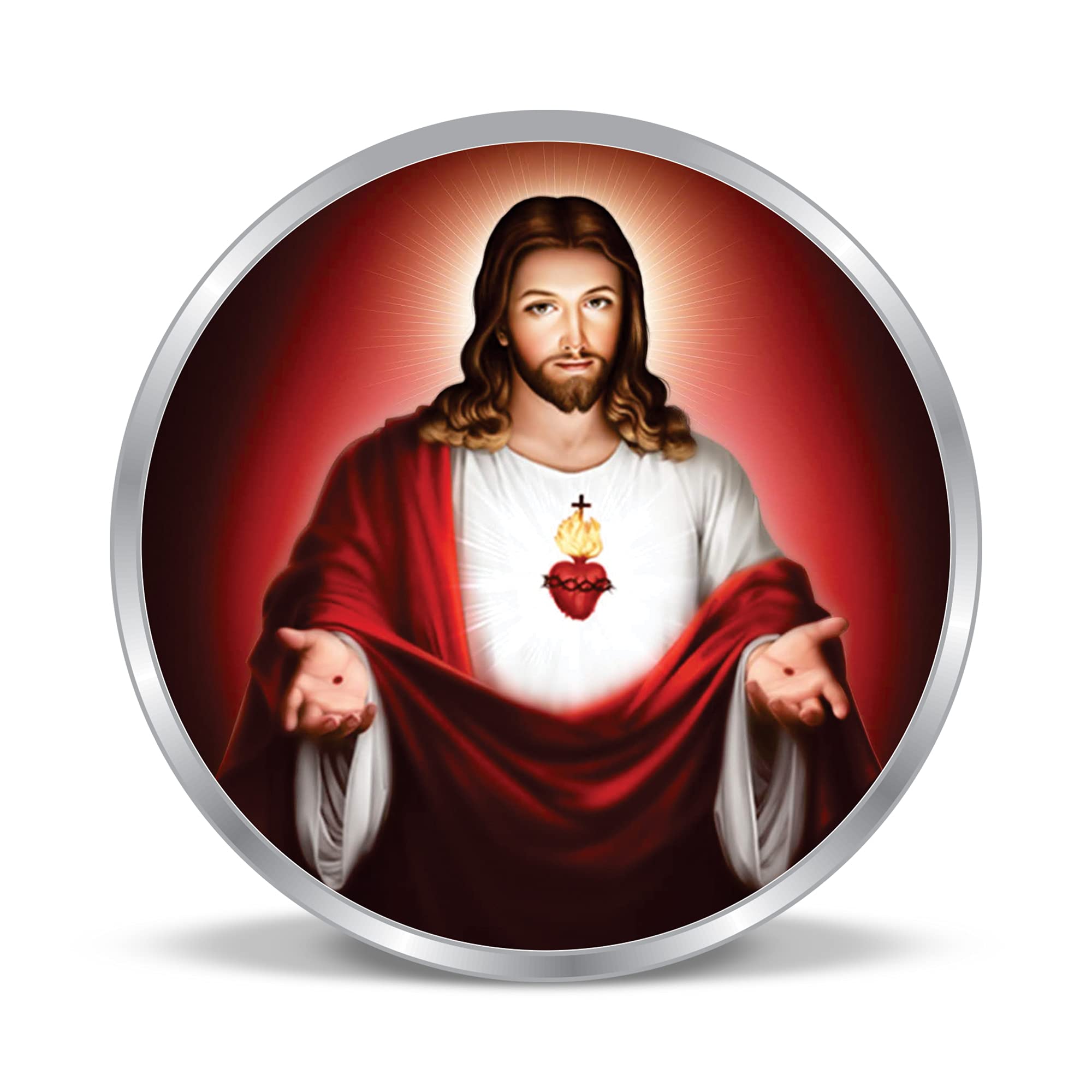 ACPL Precious Moments BIS Hallmarked Silver Coin Jesus Colorful Design 20gm 999 Pure (B09495VC3C) Amazon Price History, Amazon Price Tracker