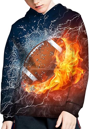 Biyejit Boys Girls Fleece Hoodies Plush Pullover Hoodie Casual Hooded Sweatshirts with Pocket for Age 6-16 Kids