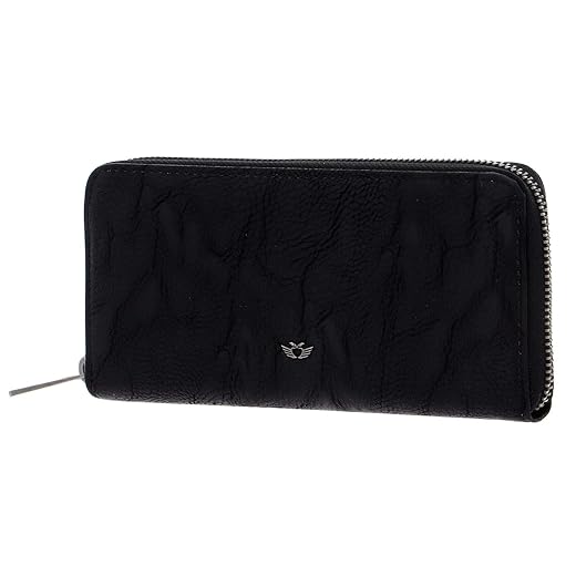 Fritzi aus Preussen Damen Nicole Geldbörse, Schwarz (Black), 2.5x19.5x9.5 cm (W x H x L)