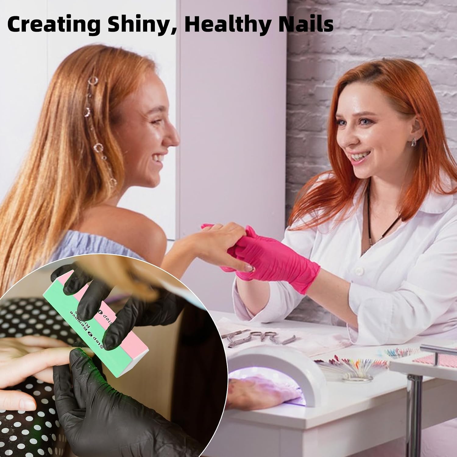 4 Way Nail Buffer Blocks (5 Pack), Nail Shine Buffers for Natural & Acrylic Nails, Professional Buffing Block Polisher, Fingernail Buffer, 120/240/600/3000 Grit