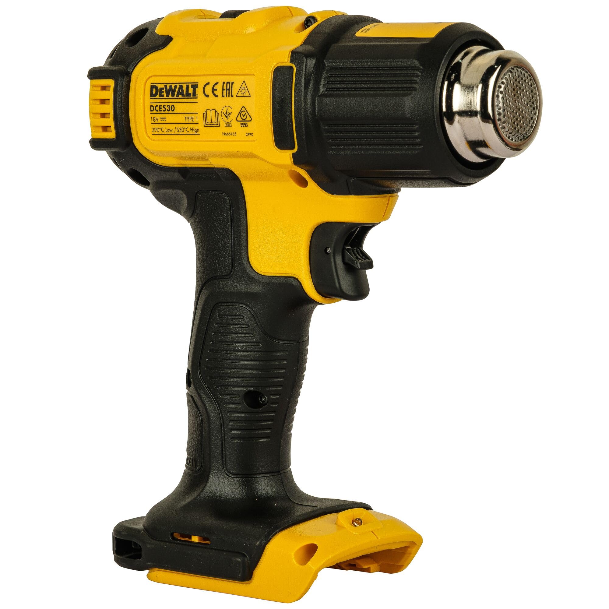 DEWALT DCE530N-XJ Pistola de Aire Caliente XR 18V 290-530°C 2 Temperaturas LED