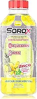 Sorox Abacaxi com Hortelã Bebida Hidratante Zero Açúcar com 8 Íons e Zinco para Imunidade, Baixa Caloria, Eletrolitos para Hidratação e Energia, Refrescante e Nutritiva 550ml